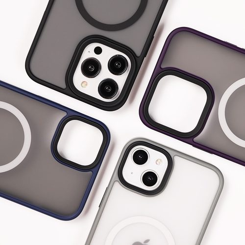 苹果iPhone15promax手机壳适用于14mp肤感磨砂透明保护套13磁吸充电壳12时尚高级感15plus全包减震防摔保护壳 - 图2