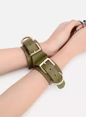 手铐皮质连体柔软手环脚铐魔术道具cosplay剧本杀游戏道具情侣
