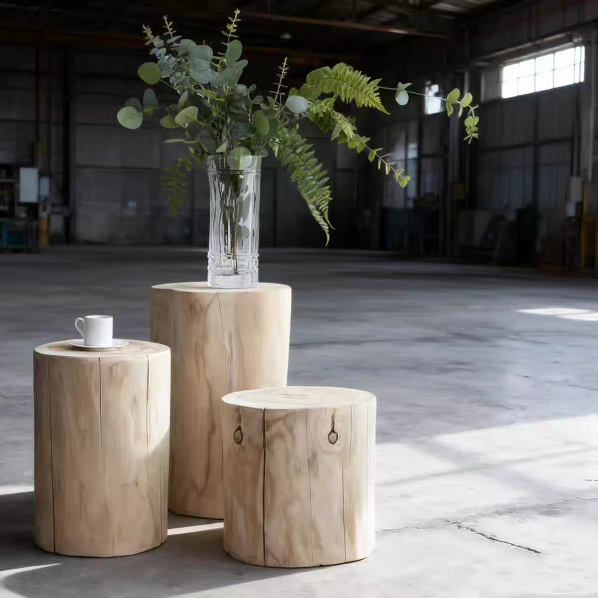 天然去皮杉木木桩凳子茶凳座凳客厅家用休闲凳简约摆件花瓶底座 - 图1