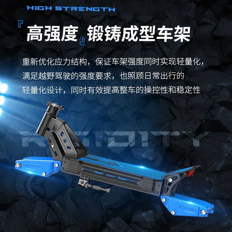 凤凰电动滑板车成人10寸越野可折叠车通勤代步两轮小型上班踏板车 - 图2