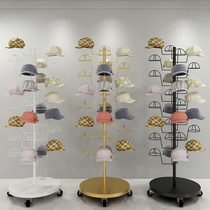 Hat Show Shelves Landing Womens Children Special Mother & Baby Containing Cap Rack Hung Hat to multilayer gold can be moved