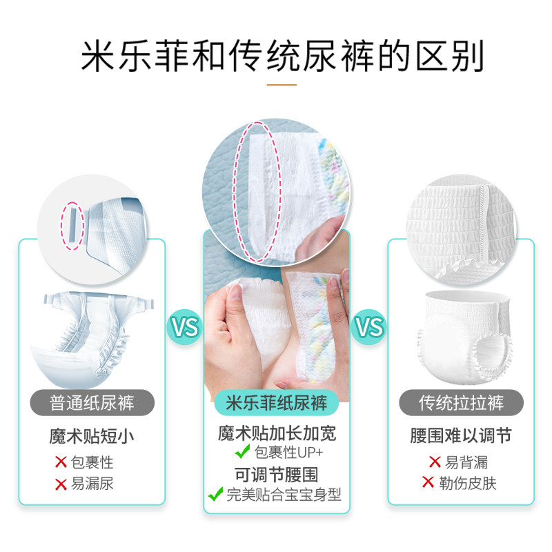 日本mirafeel米乐菲婴儿透气尿不湿 Mirafeel母婴海外纸尿裤