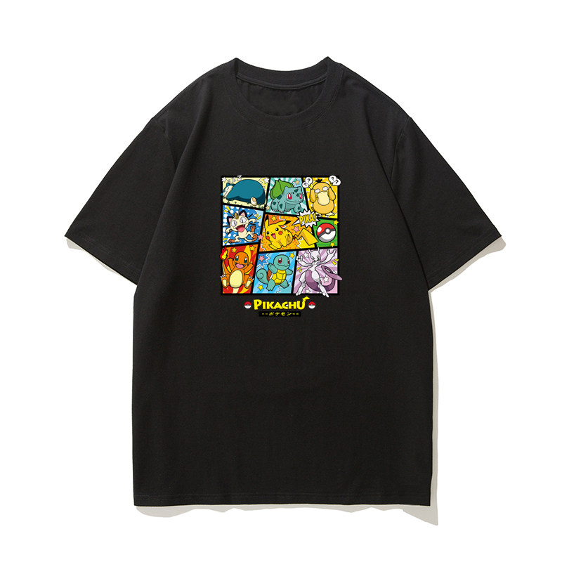 神奇宝贝超梦周边短袖精灵宝可梦杰尼龟青少年夏卡通童装动漫T恤,淘宝优惠券,粉丝福利购,淘宝优惠卷