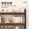 Grid bookshelf storage multi-layer shelf dormitory iron desk hole board student computer desktop storage rack