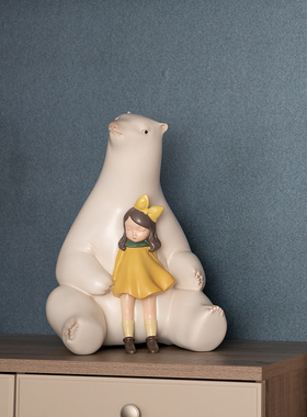 白夜童话祥鹿·依赖北欧样板间玄关G摆设饰品家居摆件酒柜装饰品