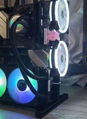 ITX ATX MATX 电脑 开放式 机架 机箱 240水冷机箱 矿工机箱