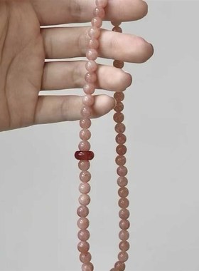 新中式温柔粉串珠手链女轻奢小众精致双层叠戴少女禅意古风手串
