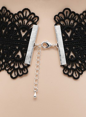 蕾丝项链颈饰女脖链脖子饰品遮挡伤疤锁骨链项圈女颈带宽颈链简约