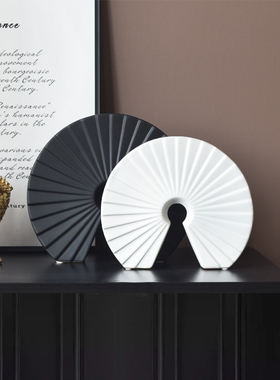 北欧简约现代客厅酒柜玄关电视柜书房几何抽象办公室软装饰品摆件