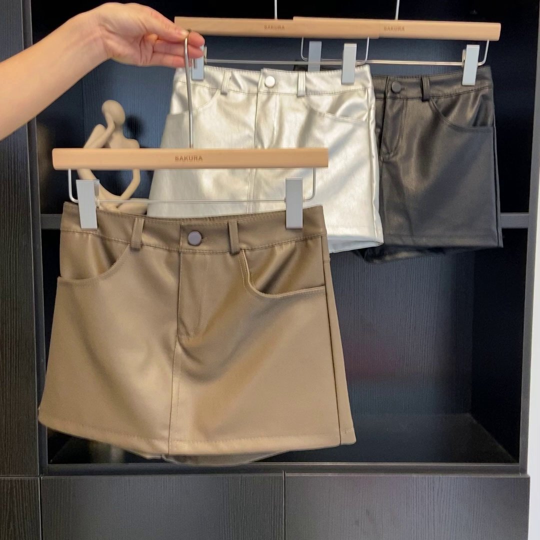 辣妹pu皮超女春季2025新款显瘦防走光包臀小个子皮裤裙潮,淘宝优惠券,粉丝福利购,淘宝优惠卷