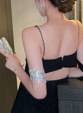 满钻手臂环饰品女装饰手臂链胳膊金属臂钏大臂环配饰臂镯重工手镯
