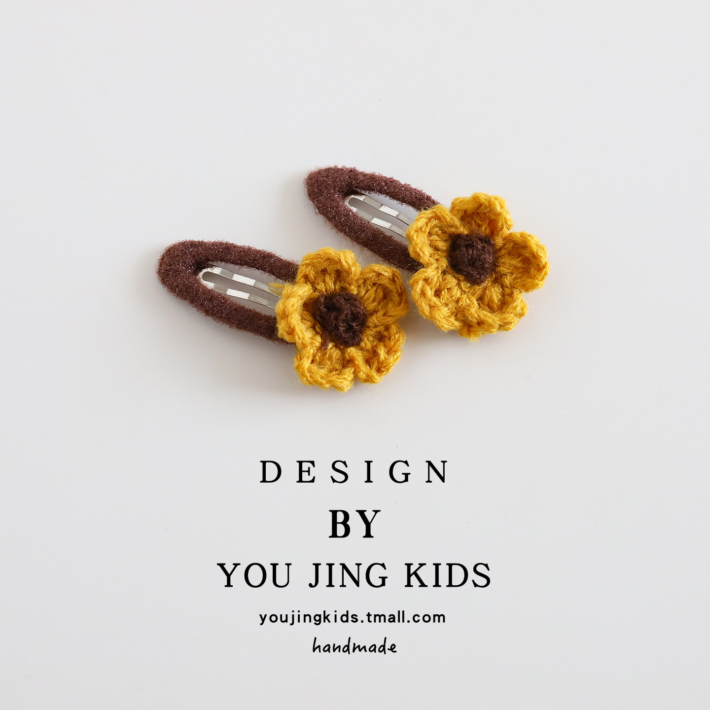 韩系毛线花朵儿童发夹bb夹秋冬针织女孩刘海夹发卡女童侧边夹头饰,淘宝优惠券,粉丝福利购,淘宝优惠卷