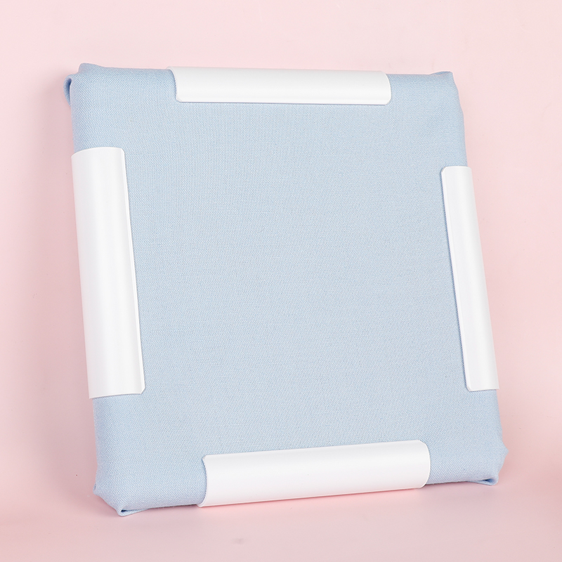 刺绣撑子方形绣架 新品白色夹式绣绷 绣花架子绷子绣框十字绣工具 - 图1