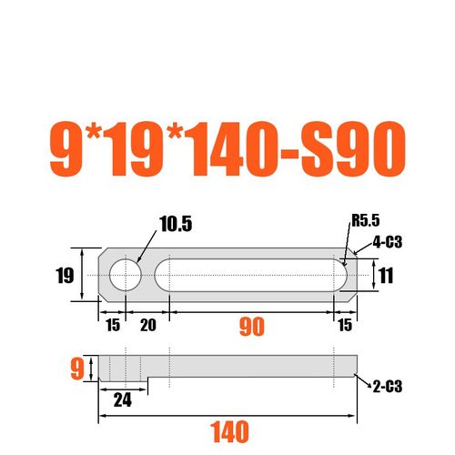 模具定距拉板Y74A/B拉排外拉杆Y74012塞打螺丝套行程挡圈开模控制 - 图1