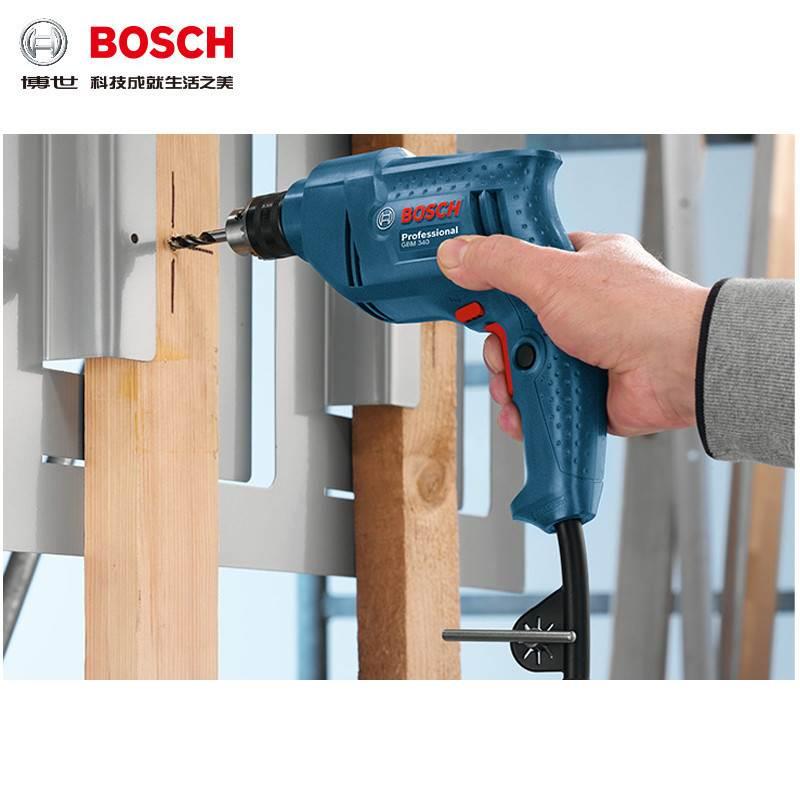 BOSCH博世GBM340手电钻GBM345电钻多功能GBM400正反转调速手枪钻-图0