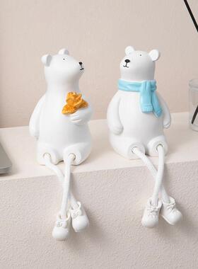 创意可爱卡通吊脚娃娃小摆件家居客厅酒柜装饰品卧室桌面房间布置