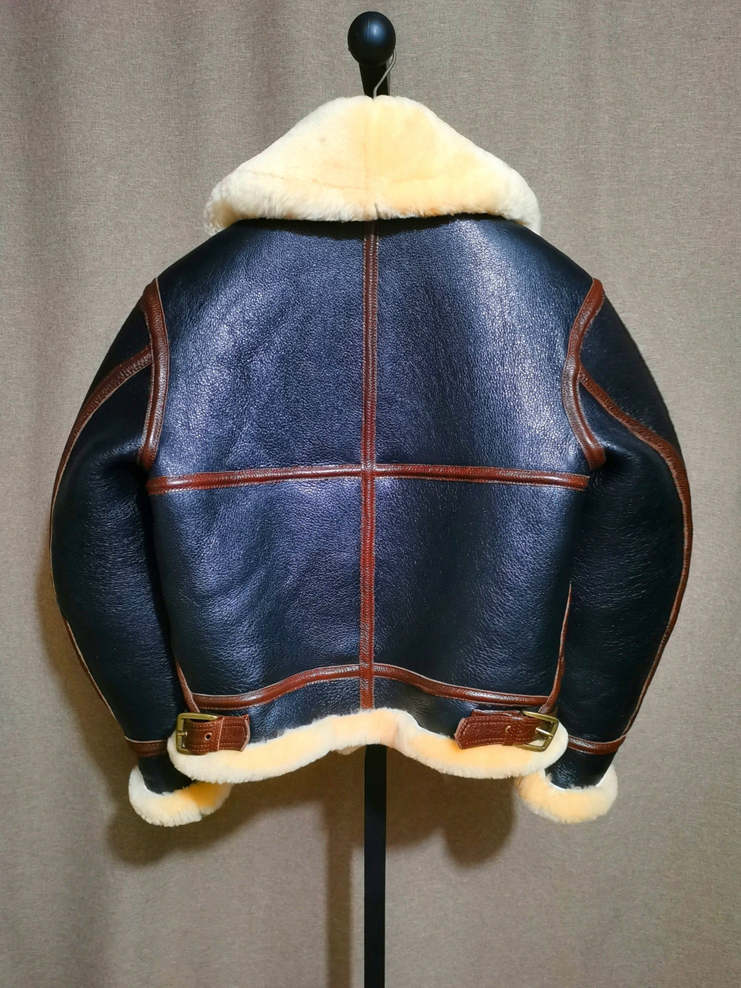 西班牙美利奴皮毛一体B3飞行员夹克美式复古外套秋冬加厚男女同款,淘宝优惠券,粉丝福利购,淘宝优惠卷