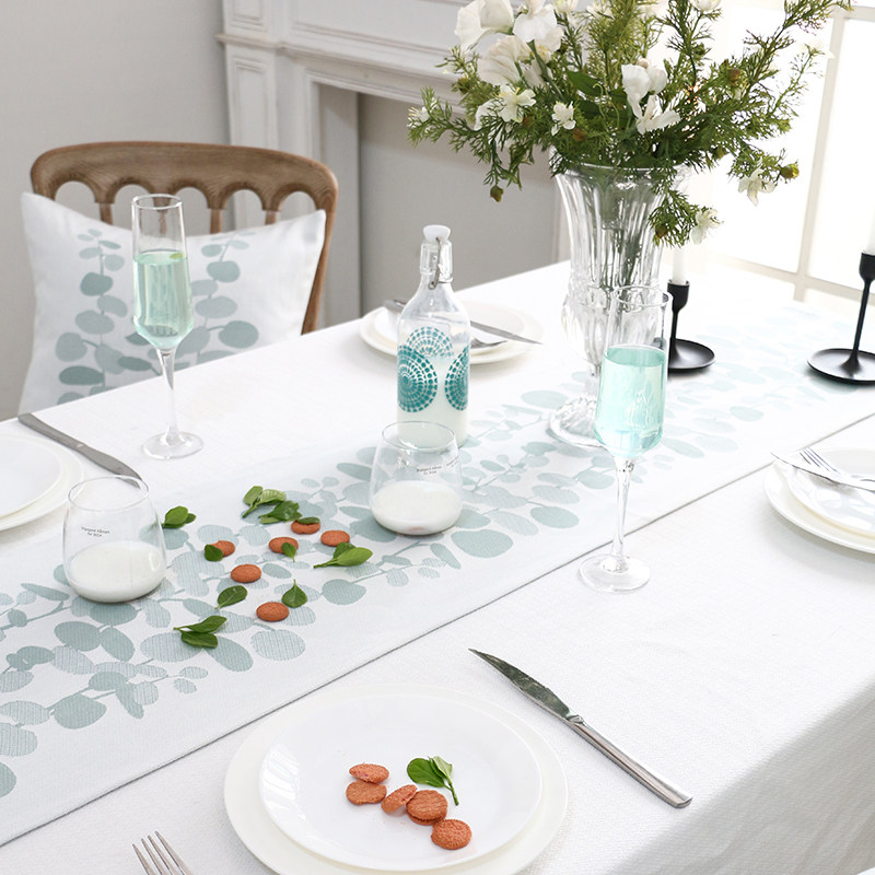 现代简约克洛伊桌旗北欧轻奢高端提花长条餐桌茶几电视柜装饰旗布,淘宝优惠券,粉丝福利购,淘宝优惠卷