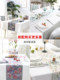 White cotton tablecloth light luxury rectangular tea tablecloth