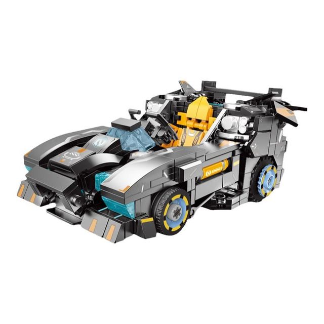 Star Castle building block toy kart model model