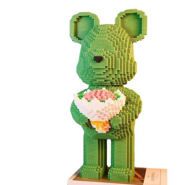 Extra large building block Valentine's Day violent bear