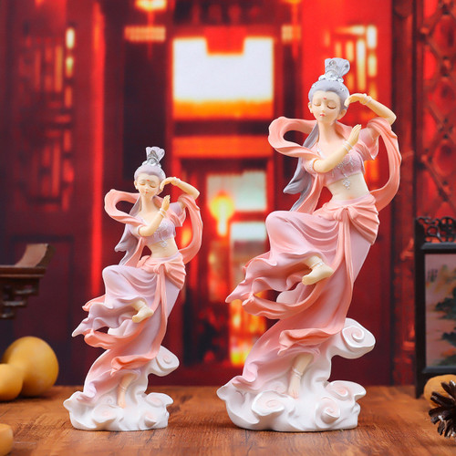 古风传统敦煌飞天客厅桌面摆件家居装饰结婚生日礼物国潮树脂软装 - 图1