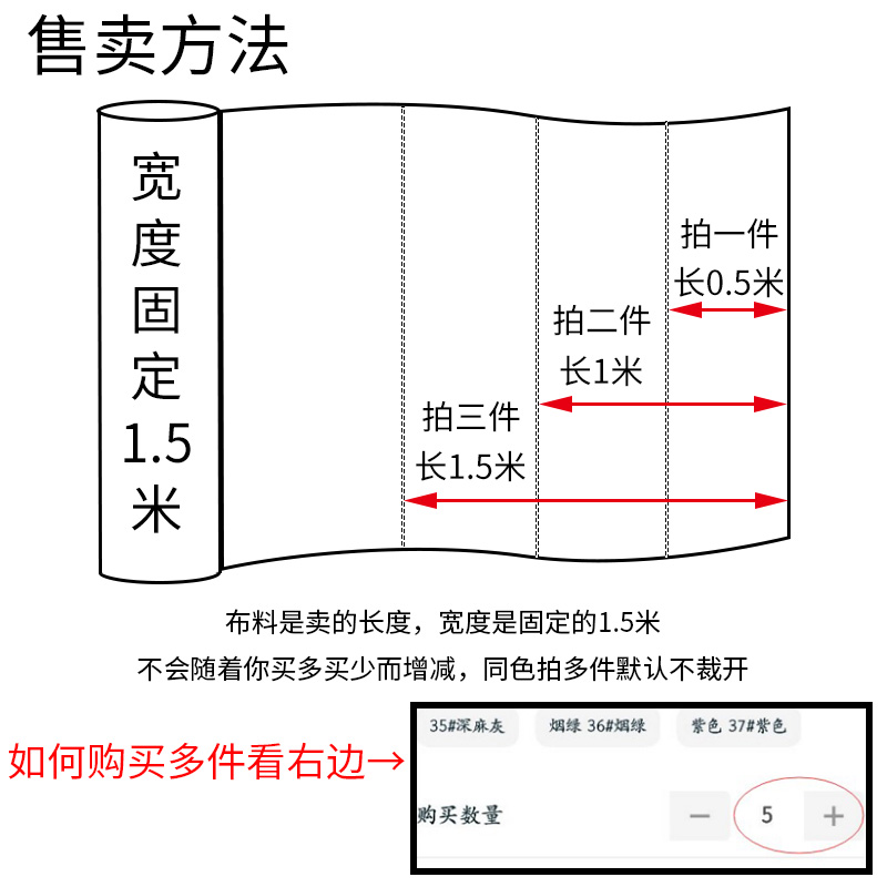 春夏季微弹不透纯色乱麻雪纺布料 加厚抗皱垂感连衣裙阔腿裤面料 - 图1