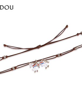 AJIDOU阿吉豆星旋木马系列童趣木马毛衣链项链