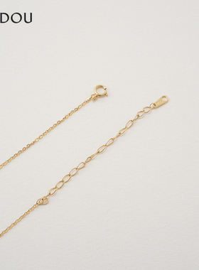 阿吉豆AJIDOU925银气质女款项链锁骨链蝴蝶结配饰首饰时尚潮流