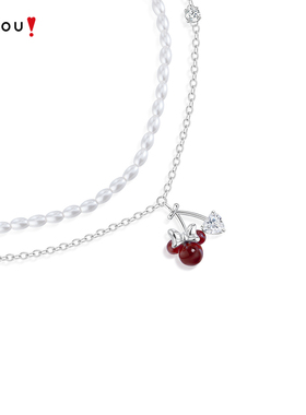 AJIDOU阿吉豆项链女款米奇米妮爱神派对系列短颈链毛衣链