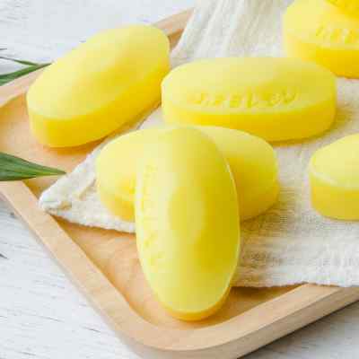 日本进口柠檬香清洁皂洗脸洗手洗澡肥皂 沐浴皂家用洁面香皂8块装