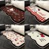 Cartoon style master bedroom bedside carpet special-shaped imitation cashmere floor mat easy care sofa coffee table blanket thickened thermal pad