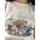 Summer American Retro ບ່າຂວາແຂນສັ້ນ T-Shirt ແມ່ຍິງແບບໃຫມ່