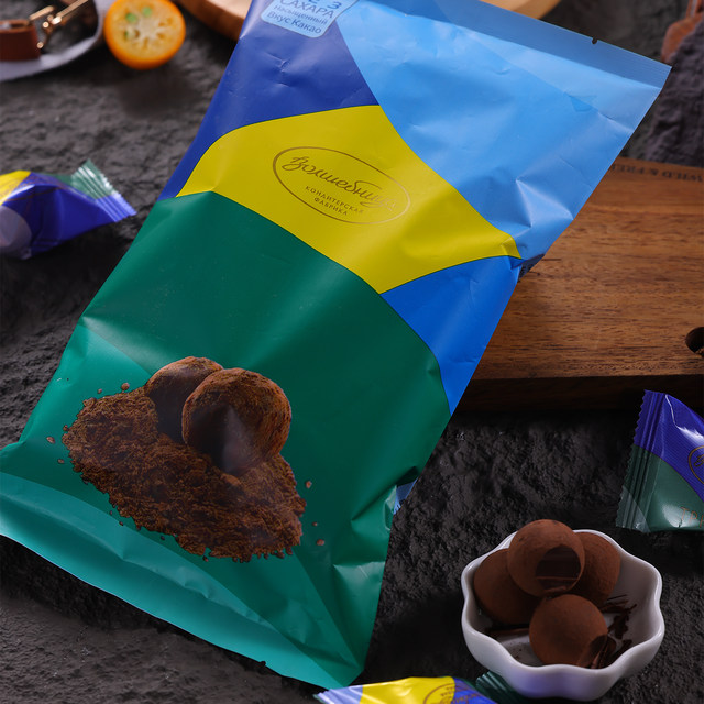Ashuofu brand 0 cane sugar colorful truffle flavor chocolate candy