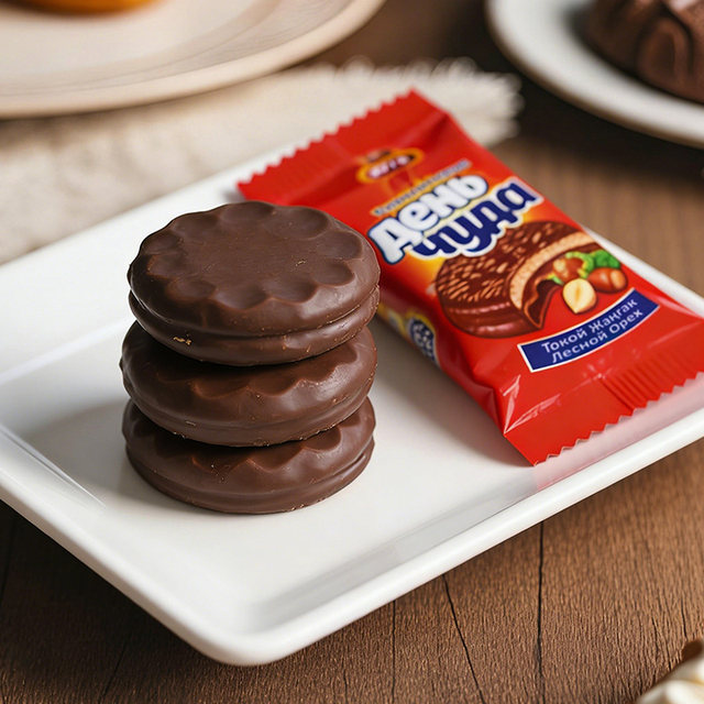 ATA imported cocoa butter chocolate coated sandwich biscuits peanut hazelnut condensed milk original snacks
