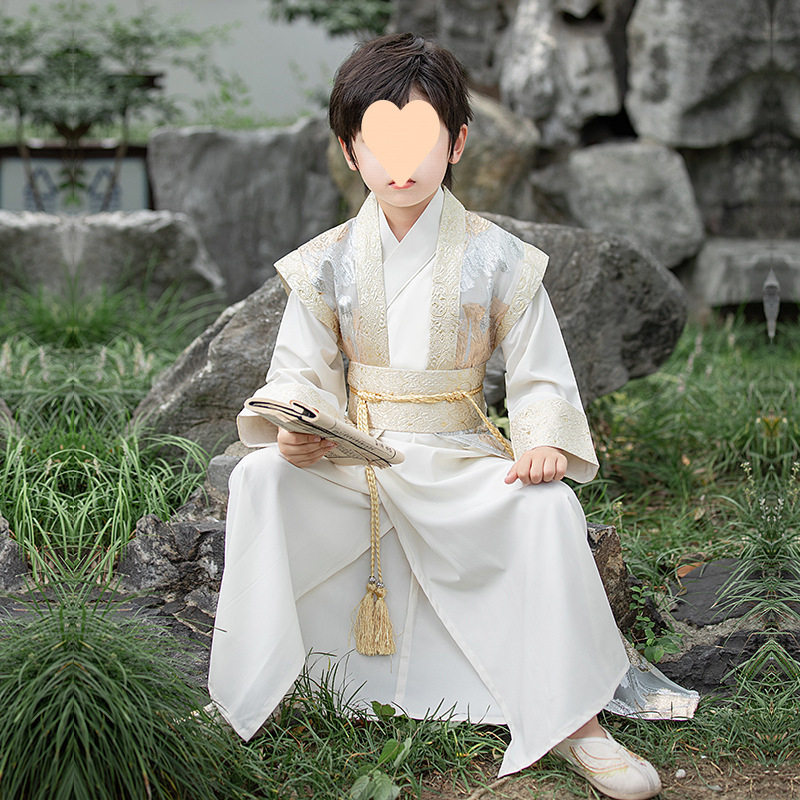 2025春秋新款男童汉服中国风高级儿童龙年古装侠客国学演出服,淘宝优惠券,粉丝福利购,淘宝优惠卷