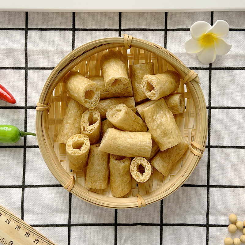 素豆肠段素鸡肠豆制品干货豆棍火锅麻辣烫腐竹豆筋棒蛋白肉