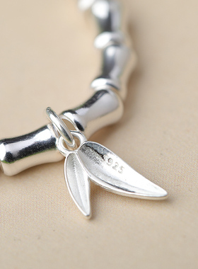 纯银竹节手链女节节高升s925银饰