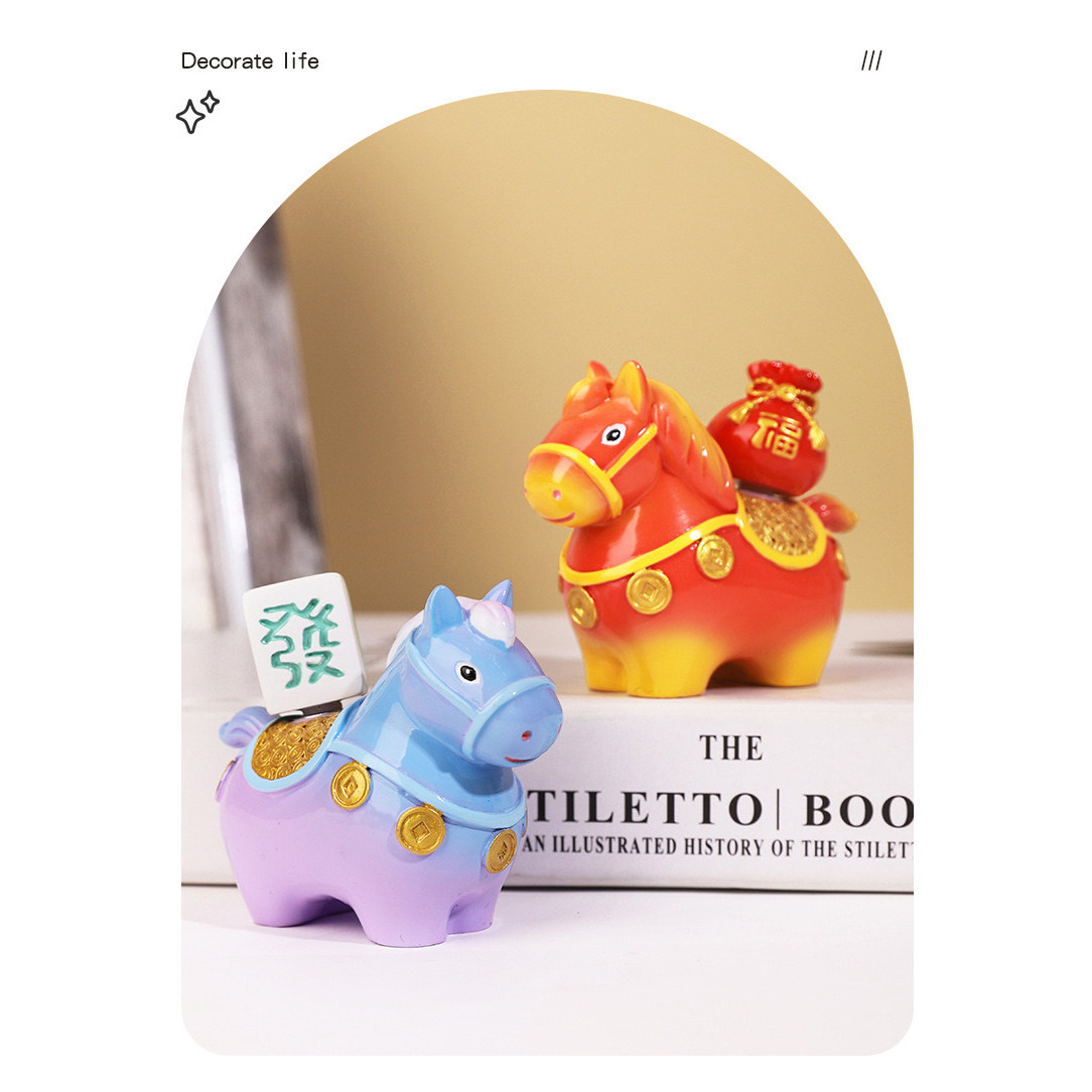 个人单】小马福福6色居家办公室桌面摆件,淘宝优惠券,粉丝福利购,淘宝优惠卷