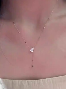 s925纯银锆石项链女y字2025新款