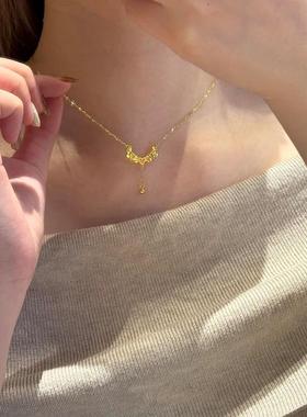 金色天使之翼项链女2025新款爆款