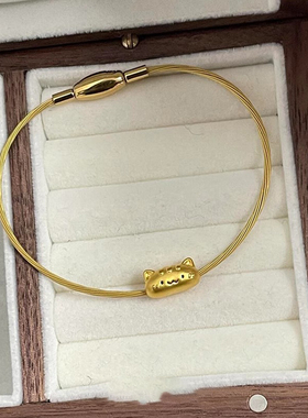 韩系碎冰冰喵喵转运珠手镯女手饰