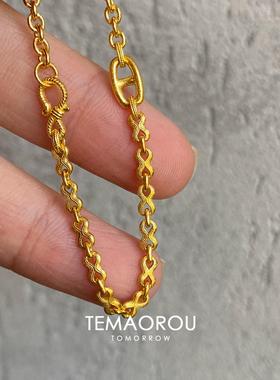 猪鼻子古巴手链百搭通勤女高级感