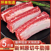 Original Cut steak ribs Inner Mongolia Yellow-fat steak ribs Ribs Cattle Ribs Four Ribs Bull Ribs Fresh with meat yellow beef