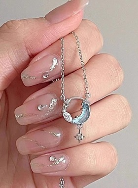 轻奢温柔逐梦星河月亮项链锁骨链