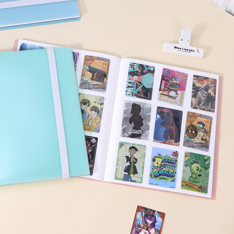 小学生卡牌册360张宝可梦游戏王奥特曼收纳本儿童九格卡片收藏册,淘宝优惠券,粉丝福利购,淘宝优惠卷