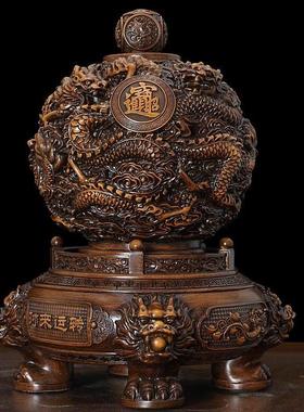 九转干 干坤鼎摆件时来运转中式招财客厅老板办公室装饰公司开 业