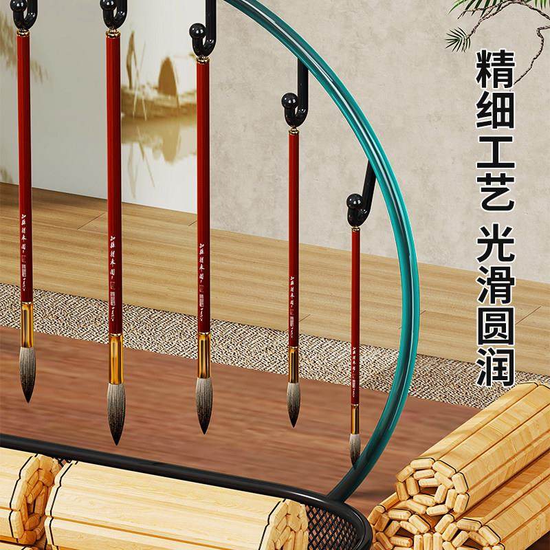 毛笔架笔挂铁艺毛笔书法专用初学者放笔的架子笔托 托挂架文房四,淘宝优惠券,粉丝福利购,淘宝优惠卷