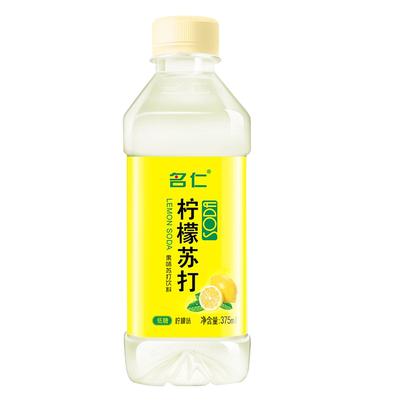 名仁无汽苏打水375ml*12瓶装水矿泉苏打水饮用水食品果味饮品饮料-图1