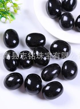 2026一斤天然黑曜石滚石obsidian跨境香薰扩香石儿童淘矿石鱼缸盆